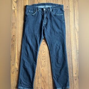 BLUE DELTA Custom Made Bespoke Denim Jeans  - Dark Wash 
Men’s 36x28